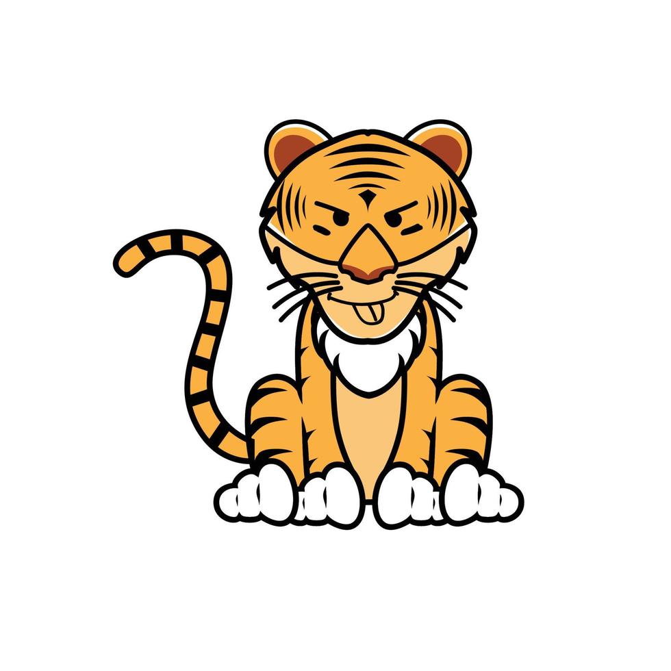 Illustration animal character sticker. Suitable for Diagrams, Infographics, And Other Graphic asset Free Vector Free Vector