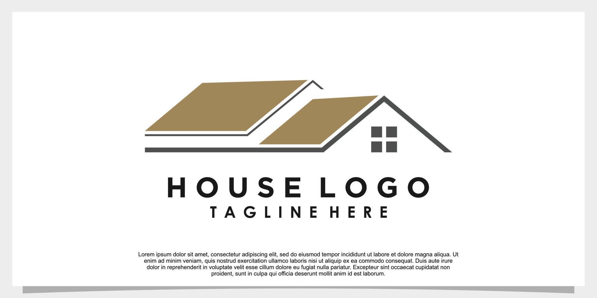 house logo design with creative concept for your bussines vector