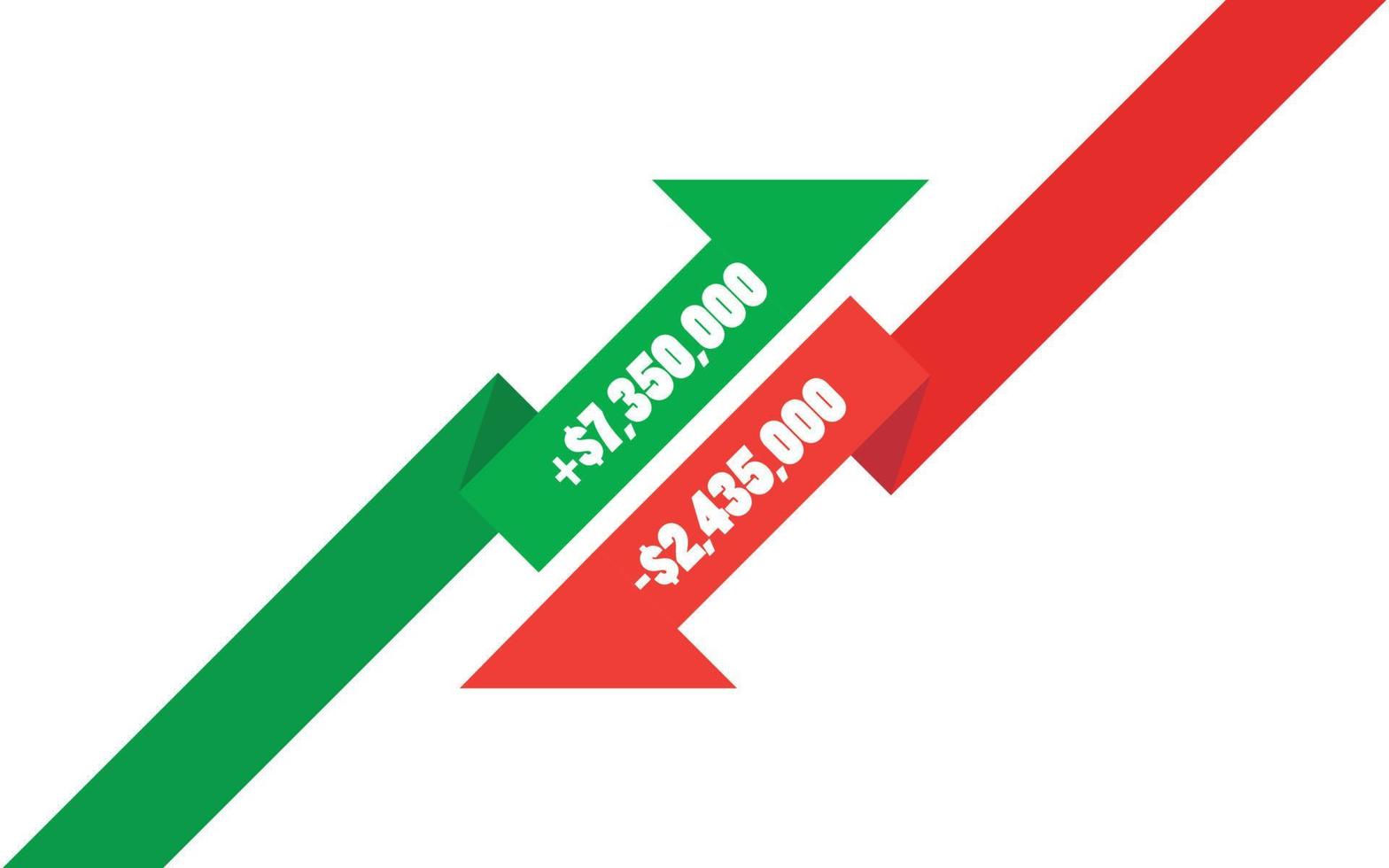 símbolo de toro y oso del mercado de valores vector