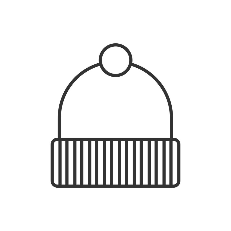 Hat icon outline style design vector