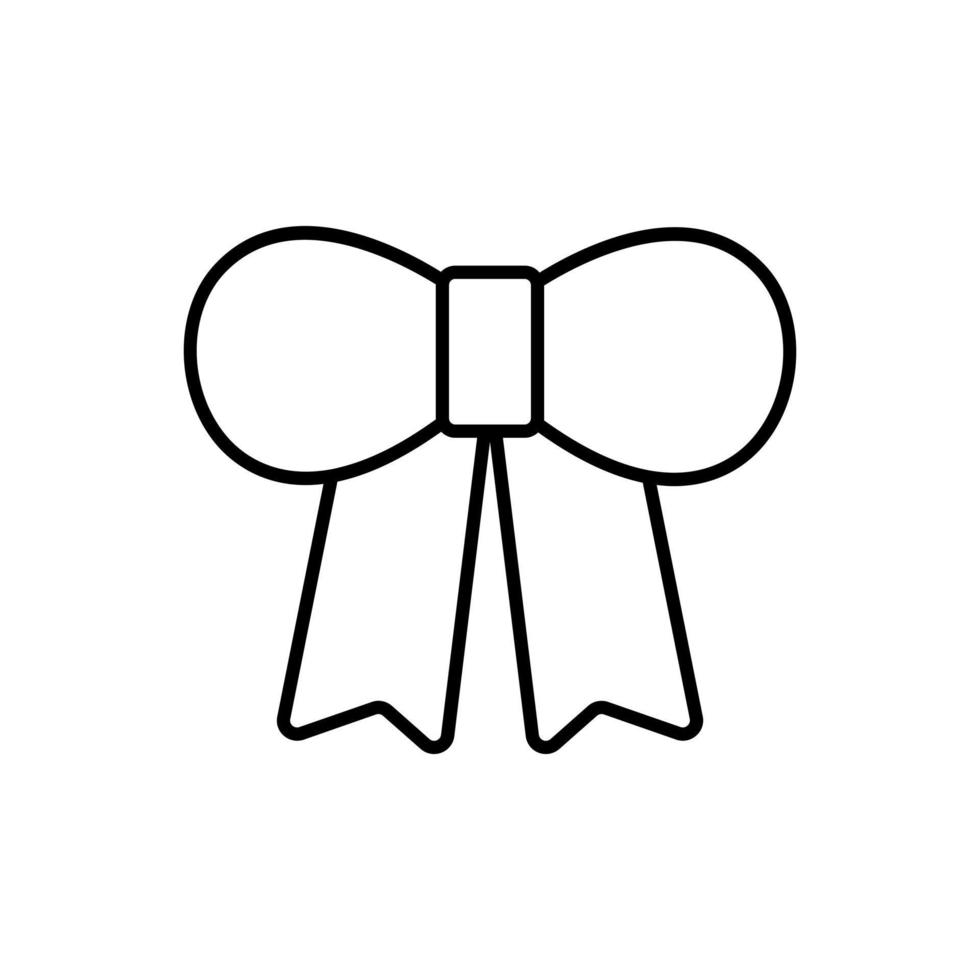 bow icon outline style design vector