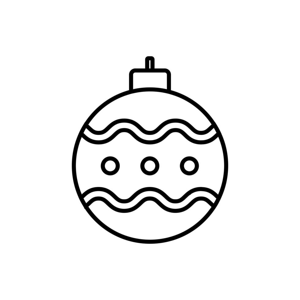 Bauble icon outline style design vector