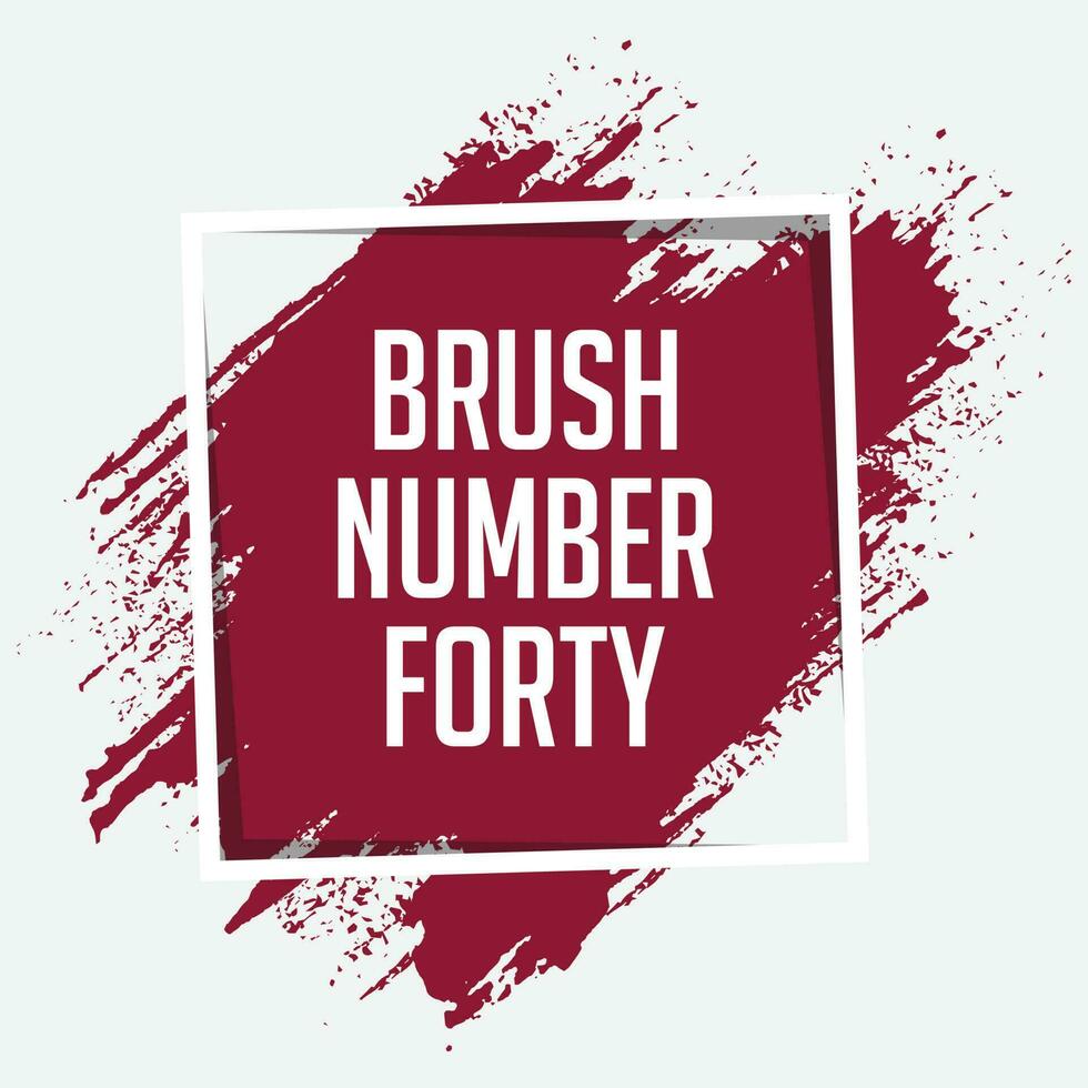 Abstract hand painted lipstick color ink brush stroke vector