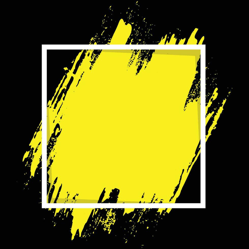 Yellow color splatter texture background vector
