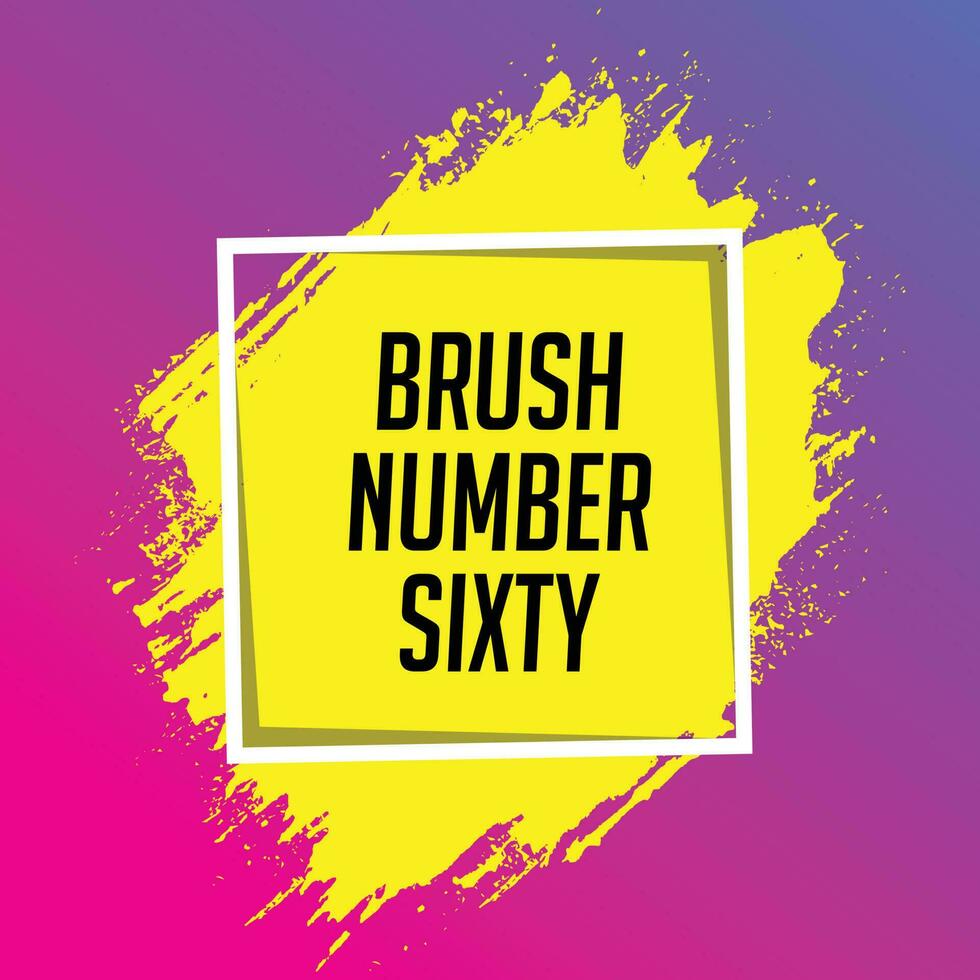 Abstract Yellow color brush stroke with gradient background vector