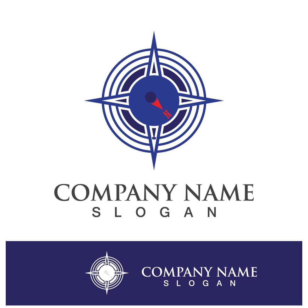 Compass Logo Template vector icon