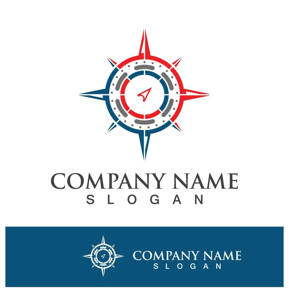 Compass Logo Template vector icon