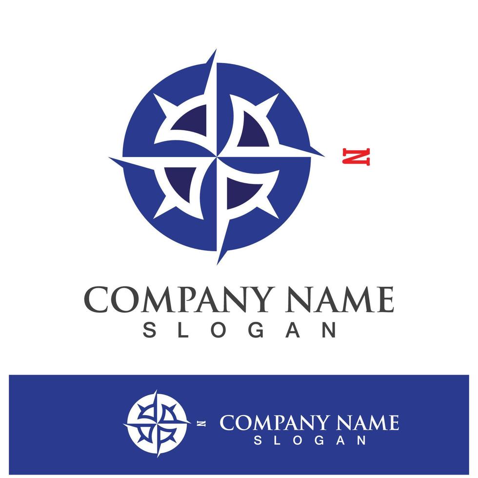 Compass Logo Template vector icon