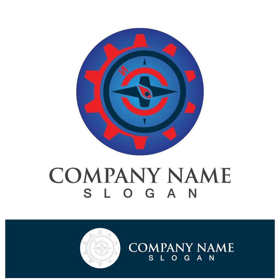 Compass Logo Template vector icon