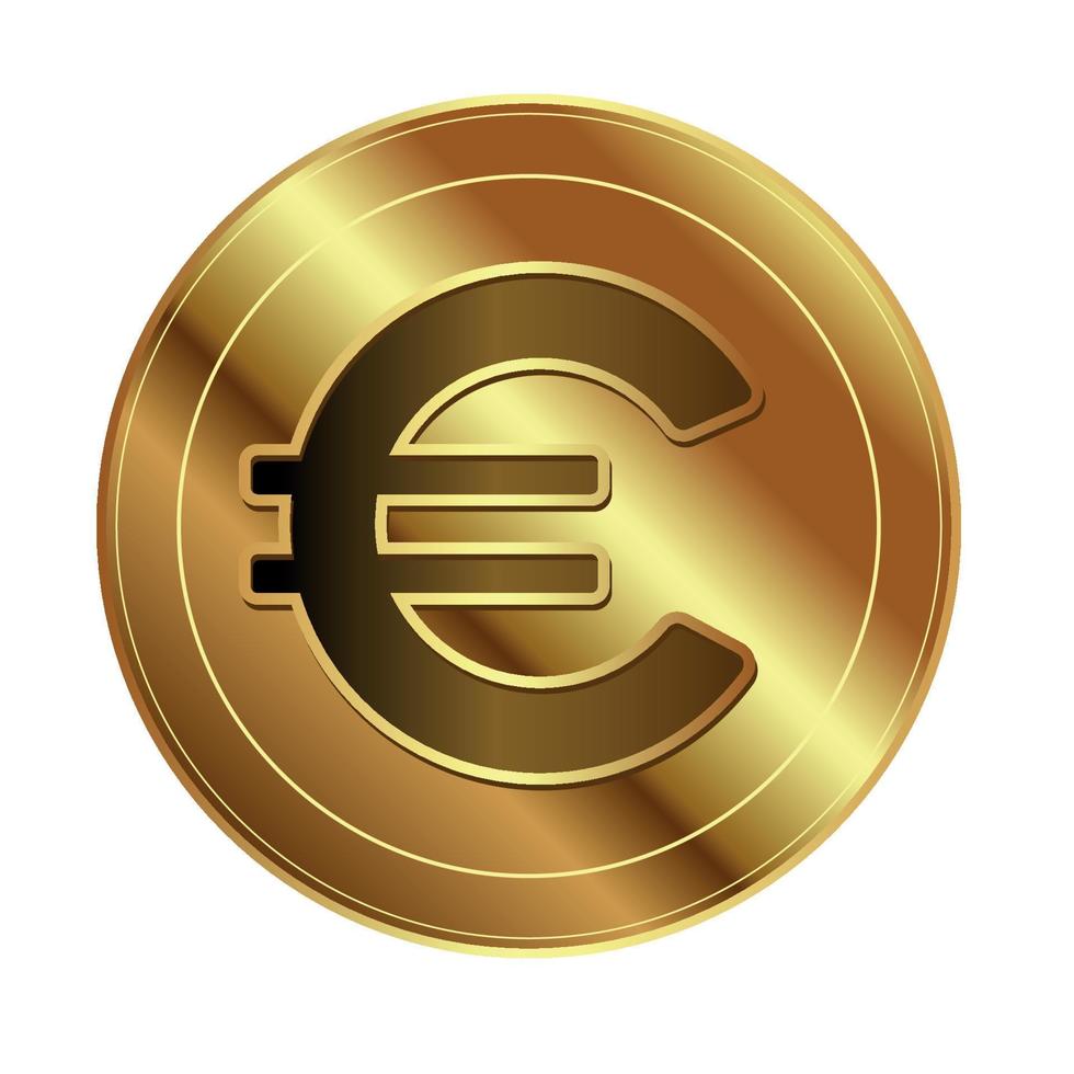 Bitcoin gold coin 2 vector