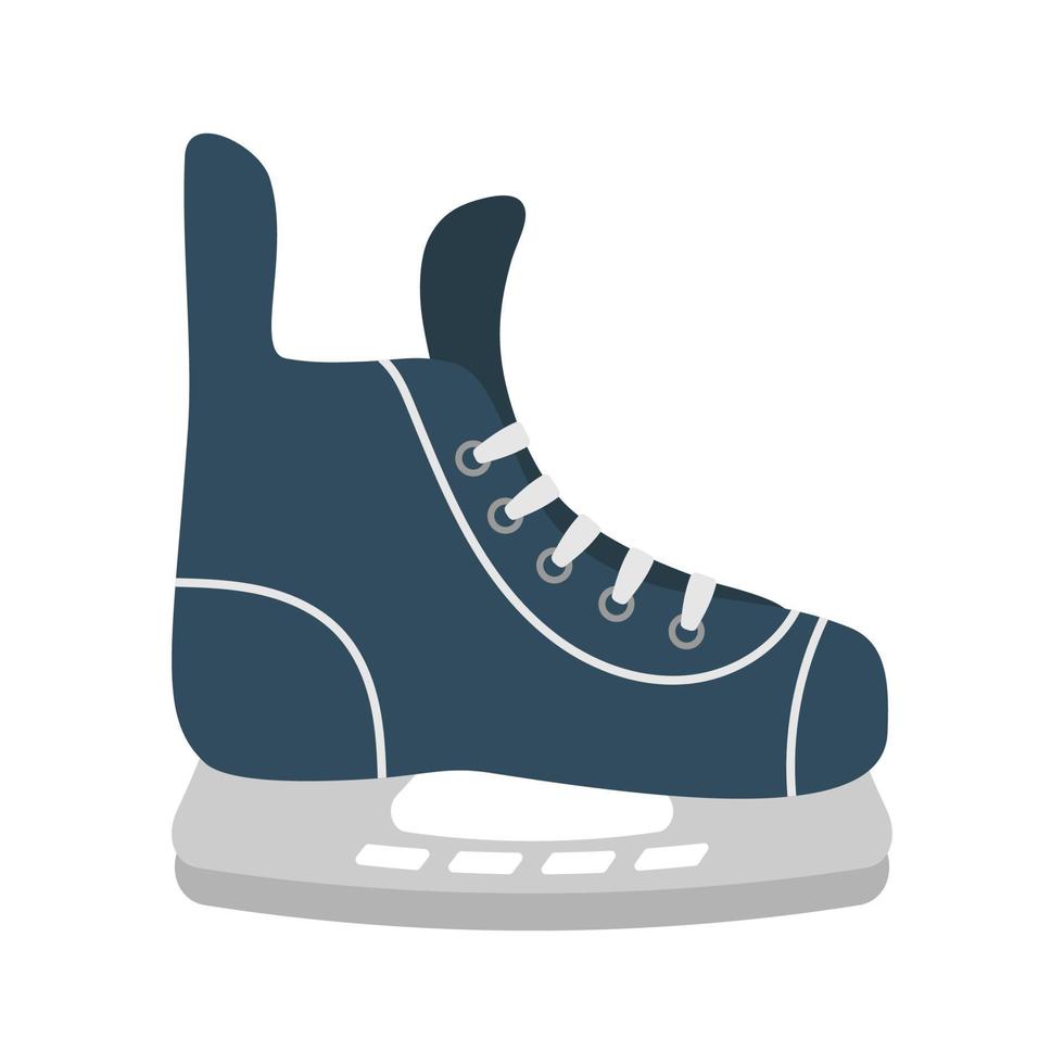 Winter hockey skates on a white background. vector illustration