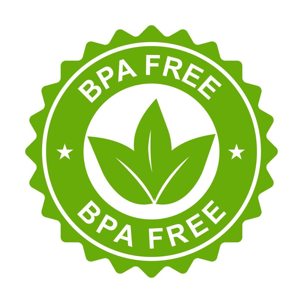 BPA FREE bisphenol A and phthalates free icon non toxic plastic sign for graphic design, logo, website, social media, mobile app, UI illustration vector