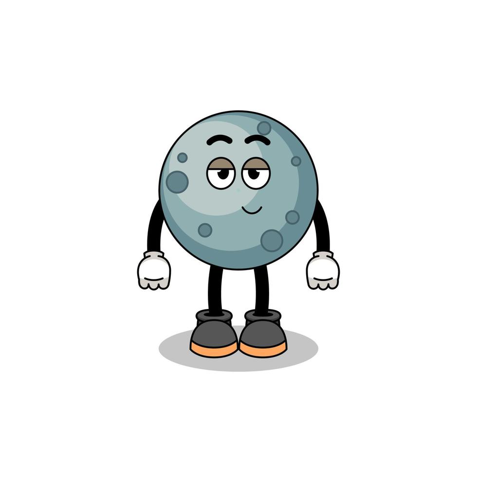 asteroid cartoon couple with shy pose vector