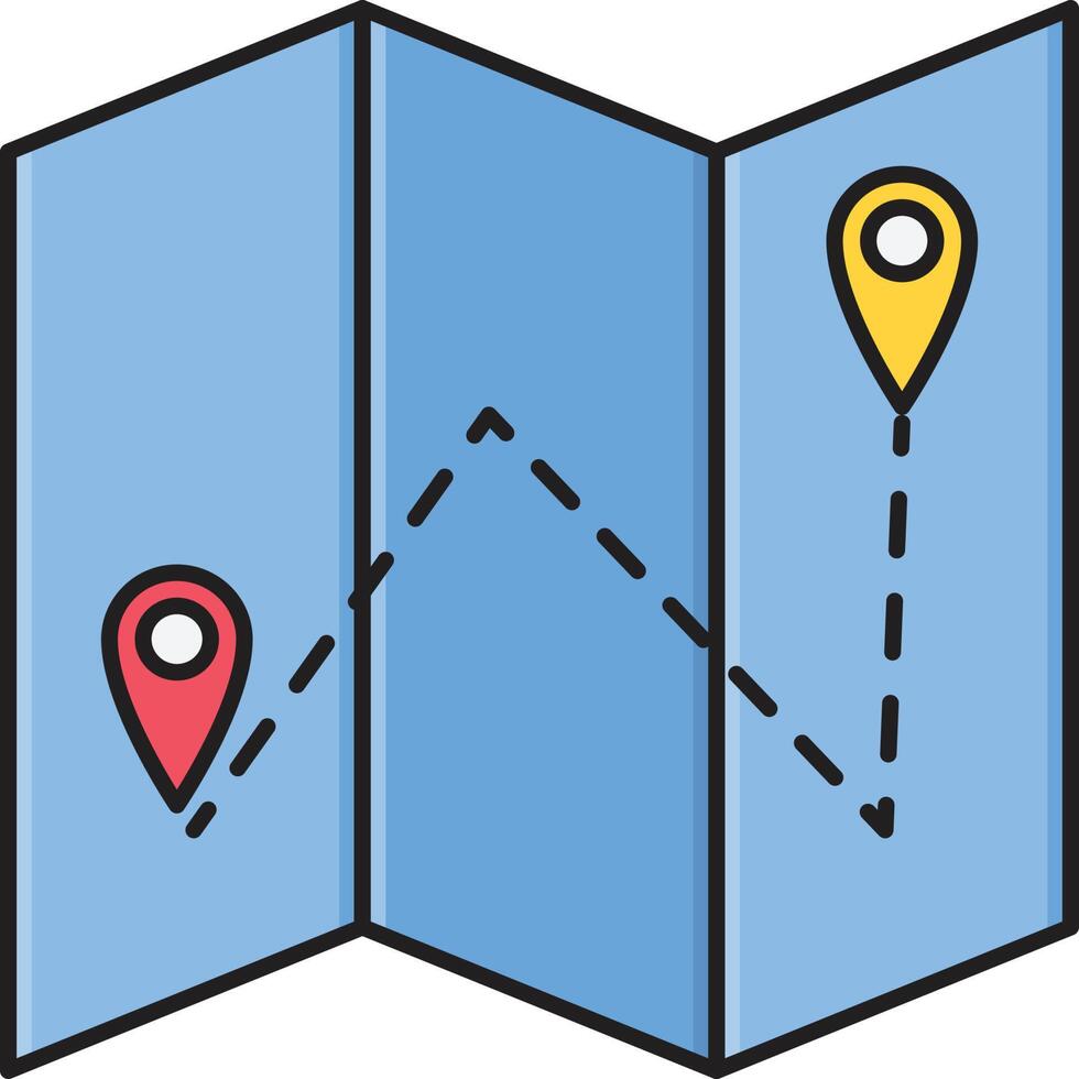 ilustración de vector de ubicación de mapa en un fondo. símbolos de calidad premium. iconos vectoriales para concepto y diseño gráfico.