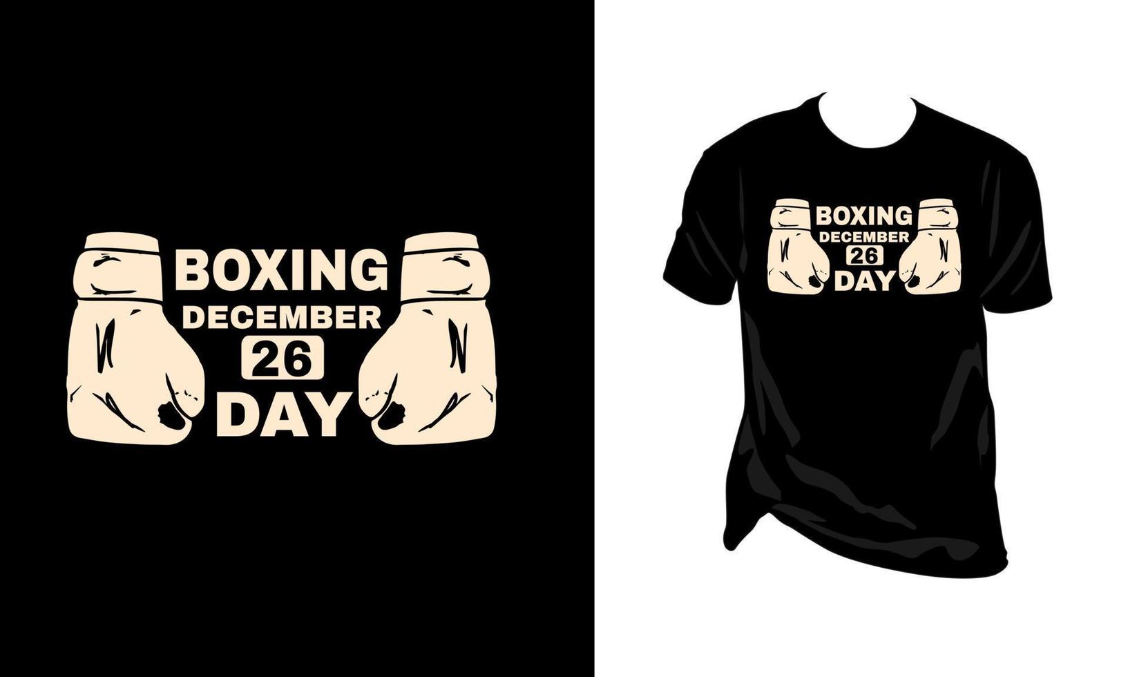 Boxing day t shirt design vector illustration