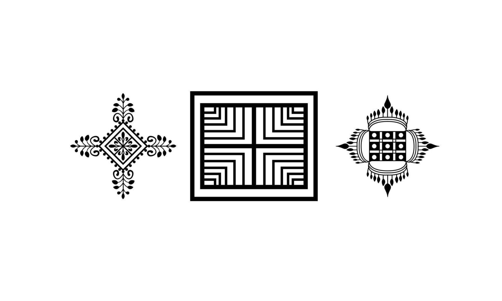 abstract vector element  pattern design