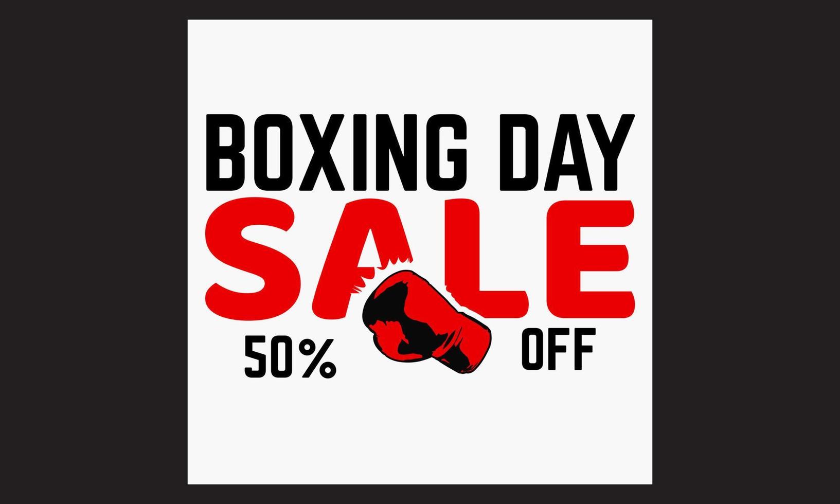 Boxing day sale template vector design