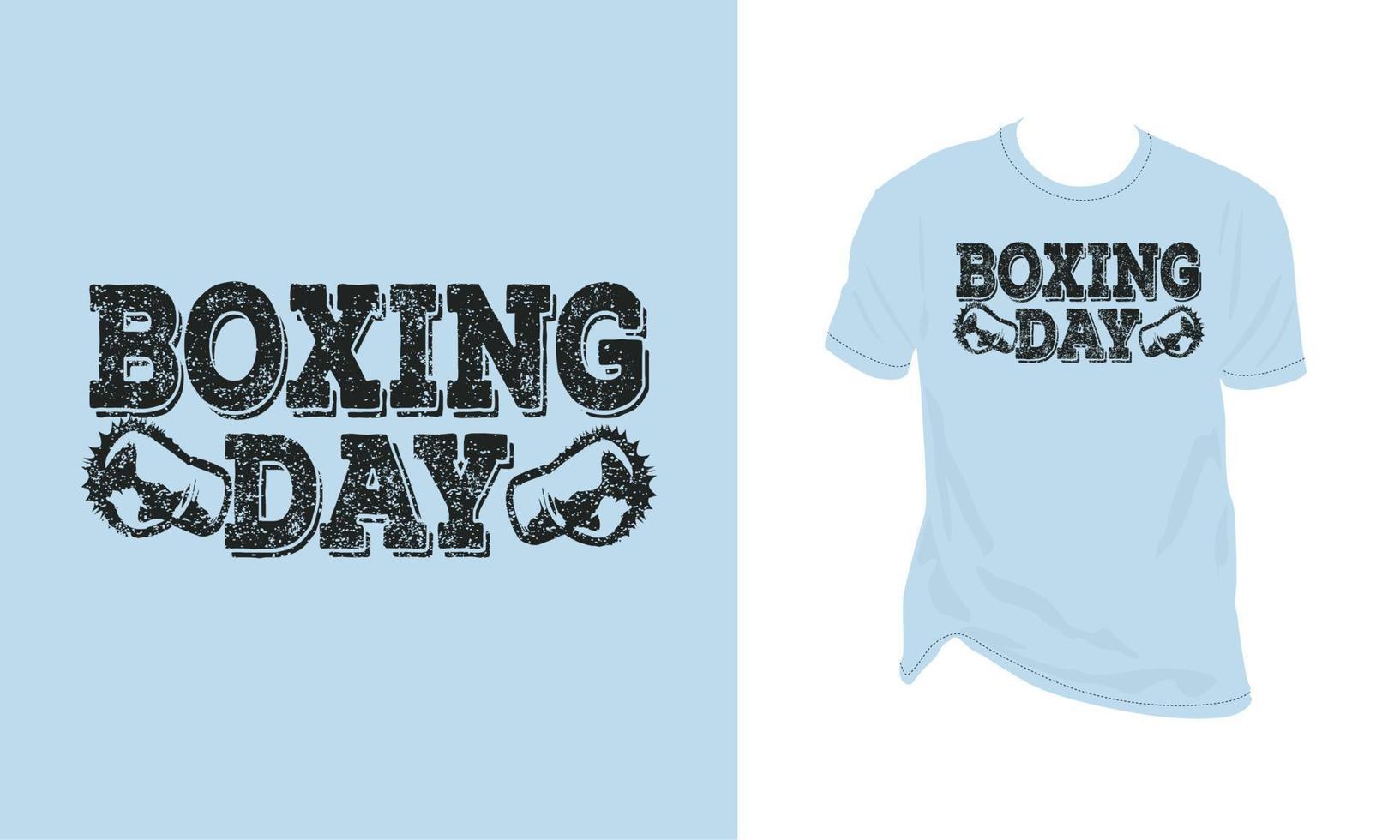 Boxing day t shirt design vector illustration