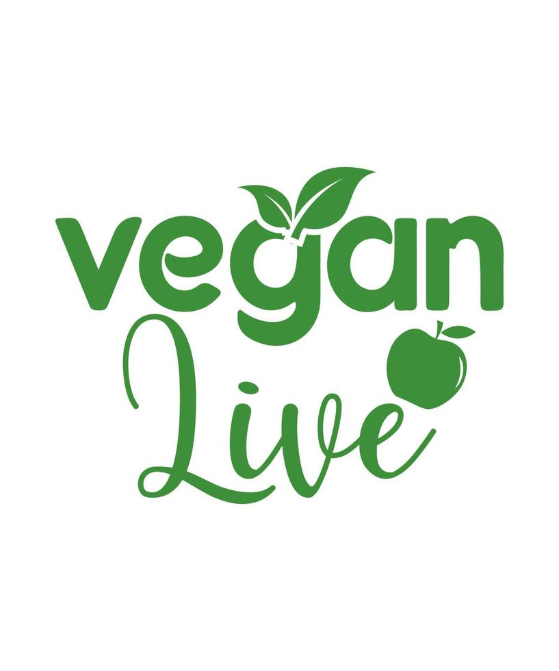 Vegan logo vector tshirt design