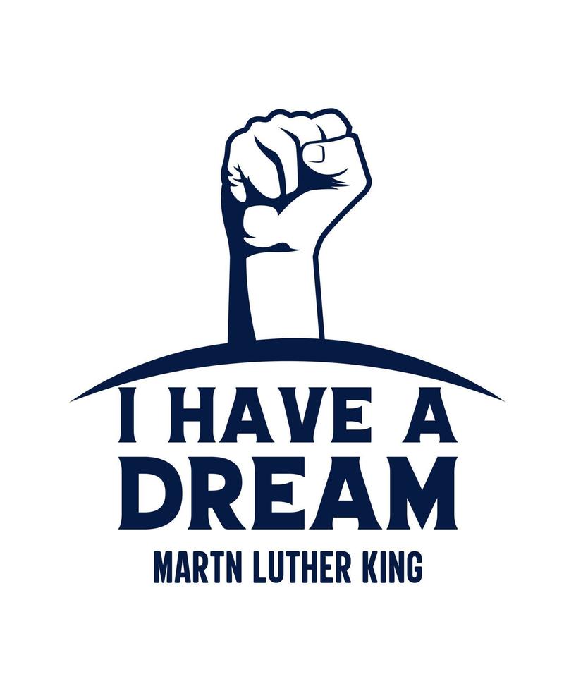 Martin luther king day concept illustration vector