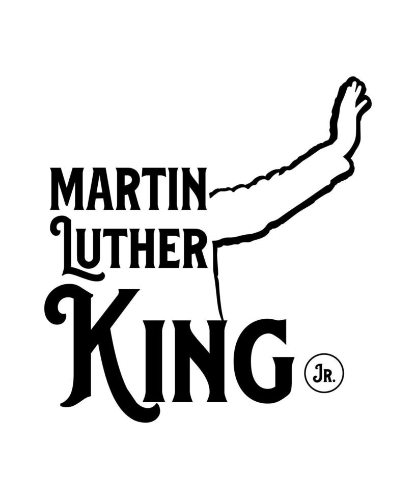 Martin luther king day concept illustration vector