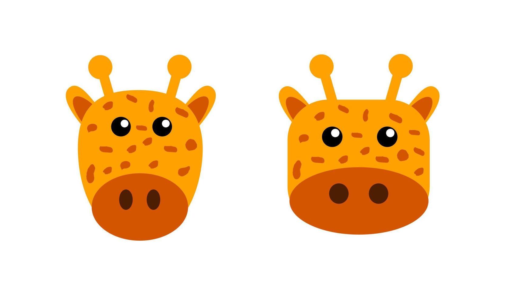 Cute giraffe set vector