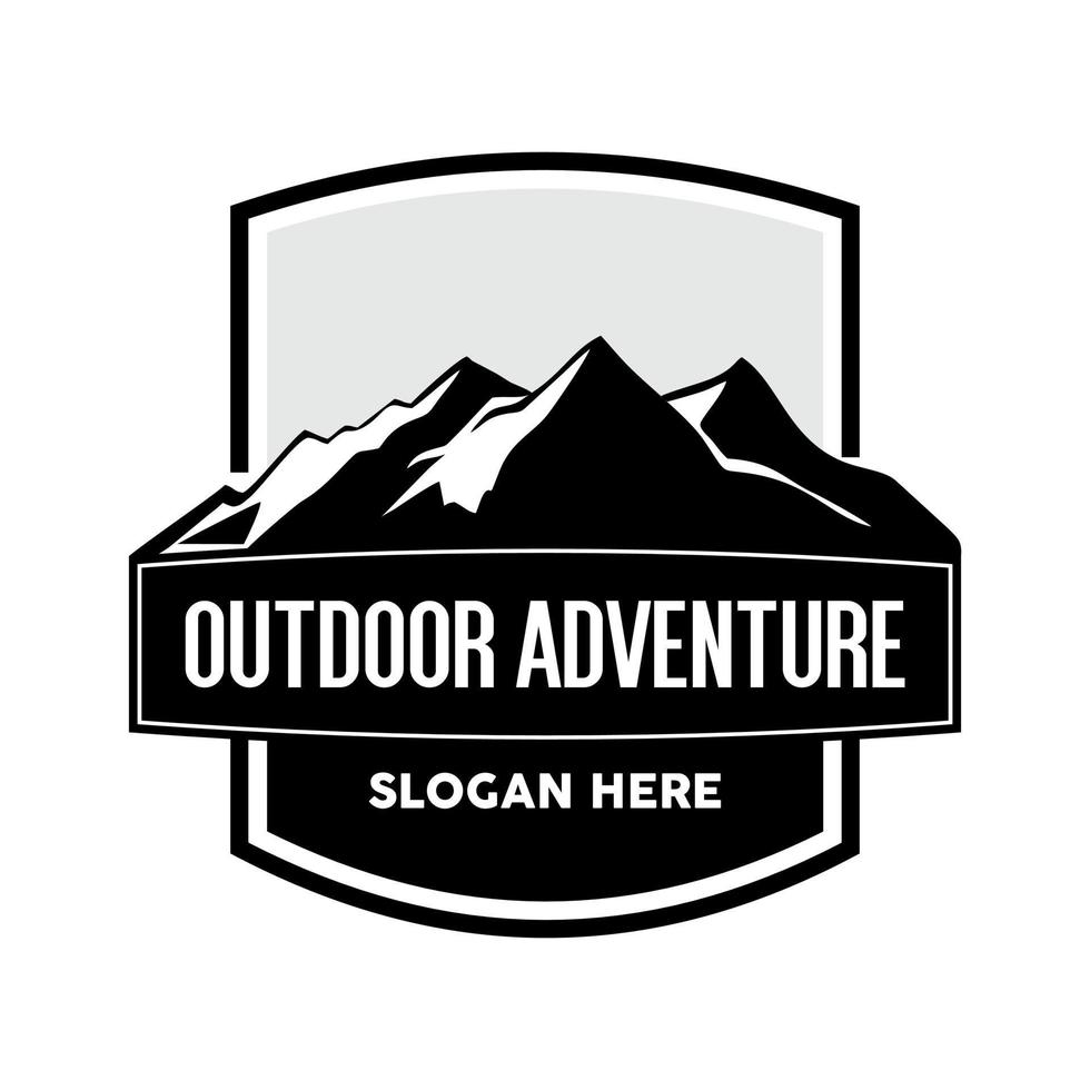 Outdoor adventure logo vector