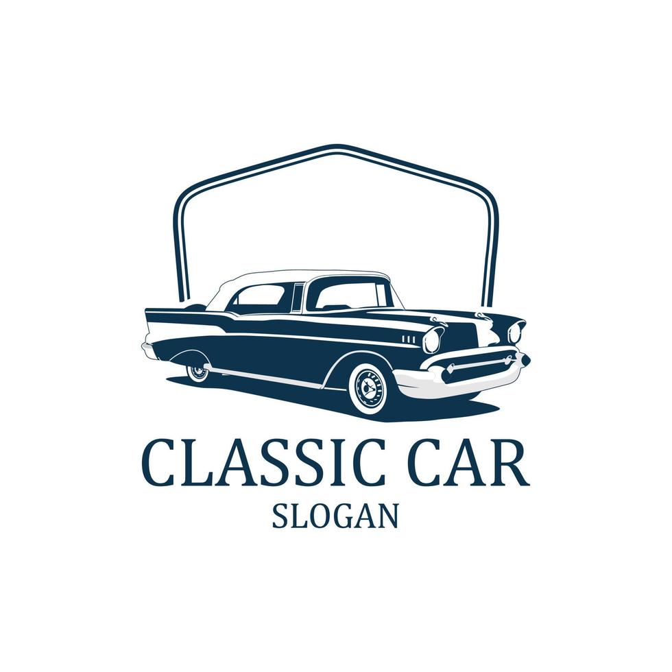 Classic car logo 5 vector. vector