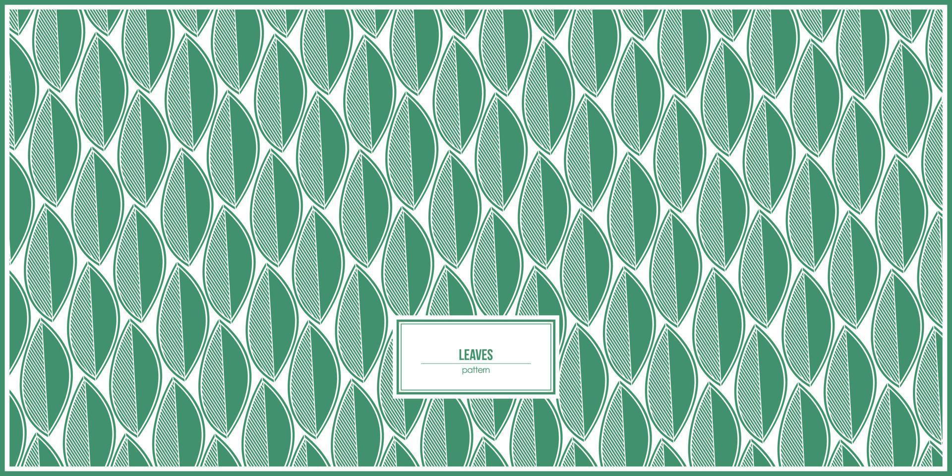 unique and beautiful leaves design pattern vector