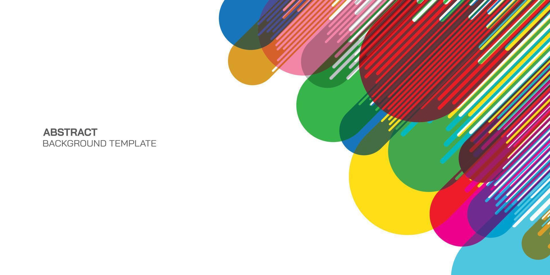 Abstract illustration of meteor vivid colors blending geometric punchy vector on white background with blank space.