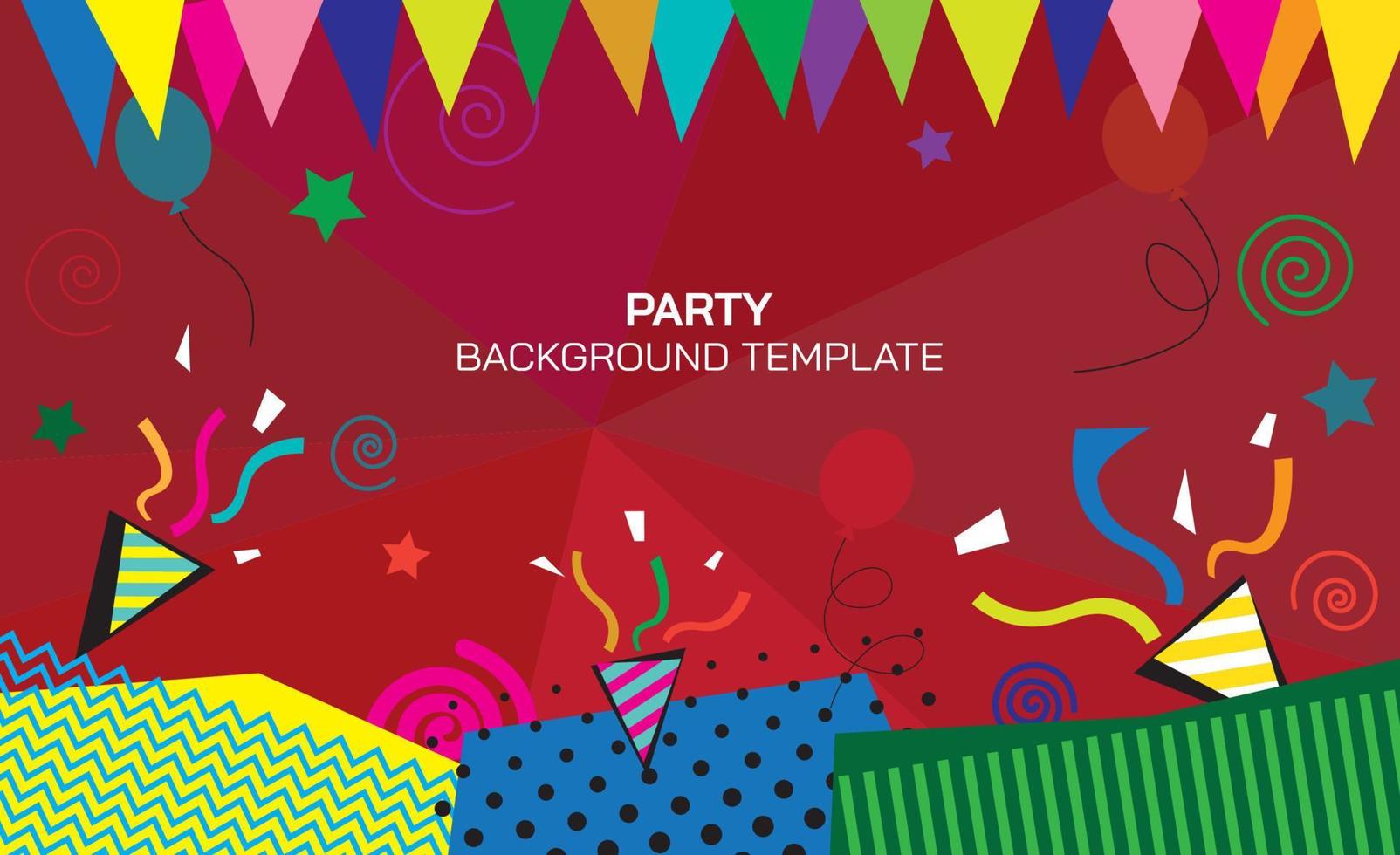 Abstract illustration of party vidvid colors background punchy vector design have blank space. Funny colorful invitation template. Celebration vector background.