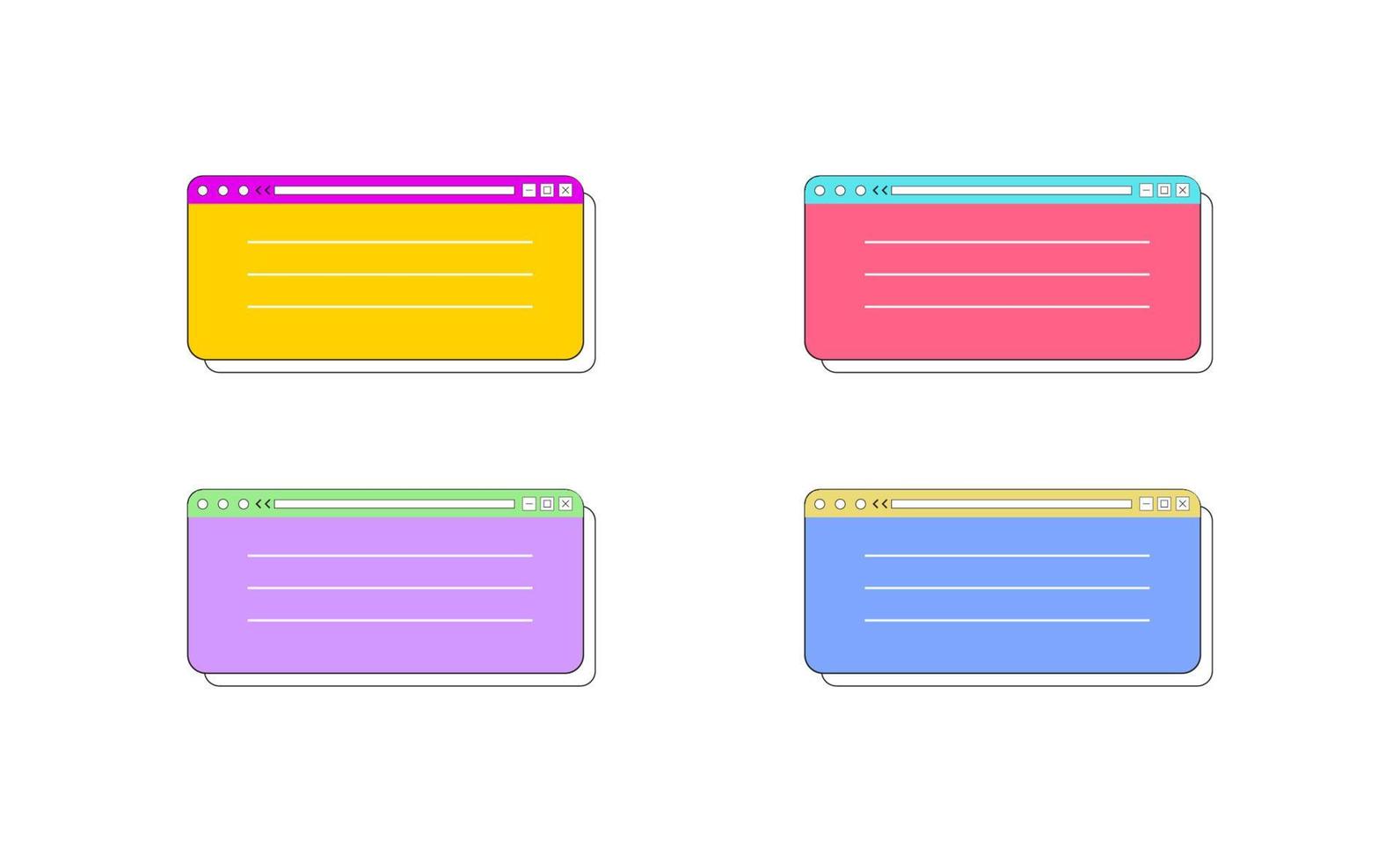 Text Box Element Design Vector Illustration Template, for Advertising and Other Design Element Use