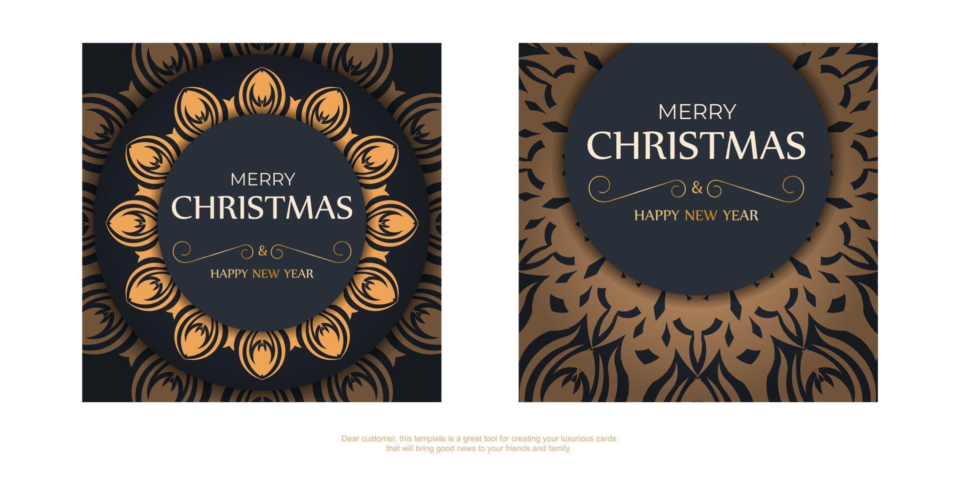 Christmas card template vector