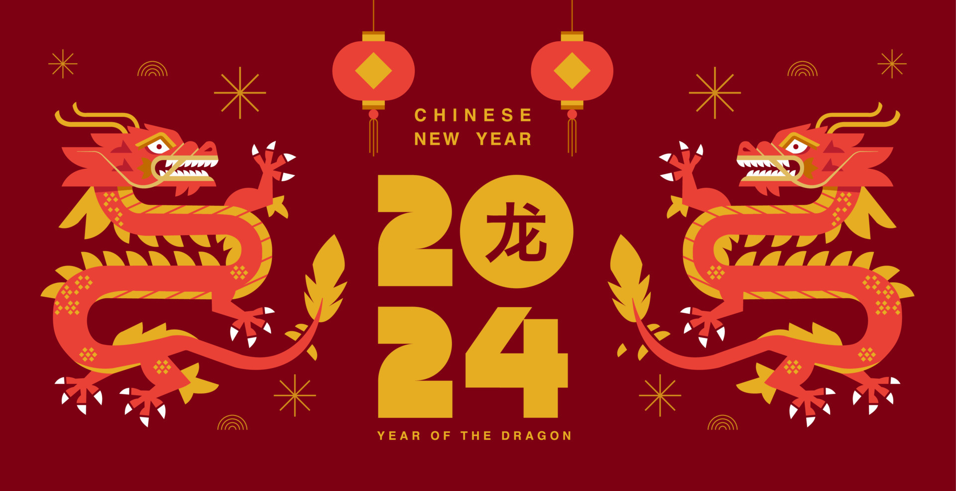 Lunar new year, Chinese New Year 2024 , Year of the Dragon , zodiac