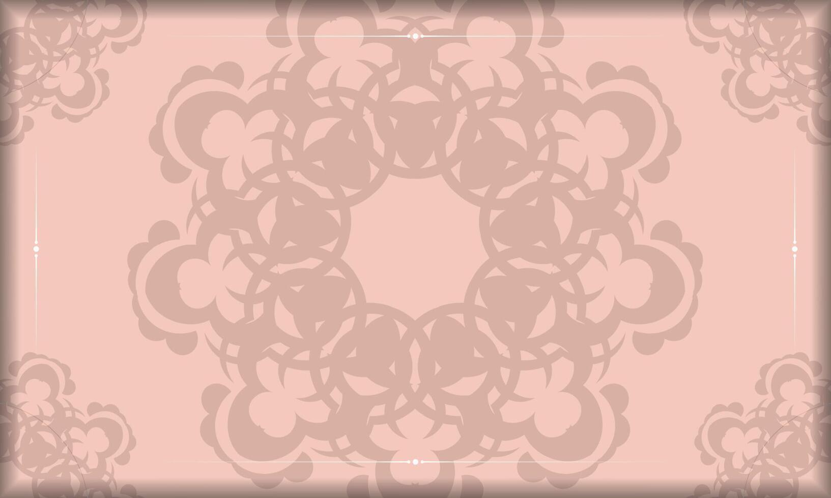 Pink abstract flyer prepared for typography. vector