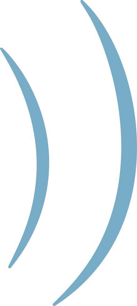 Curved Doodle Lines vector