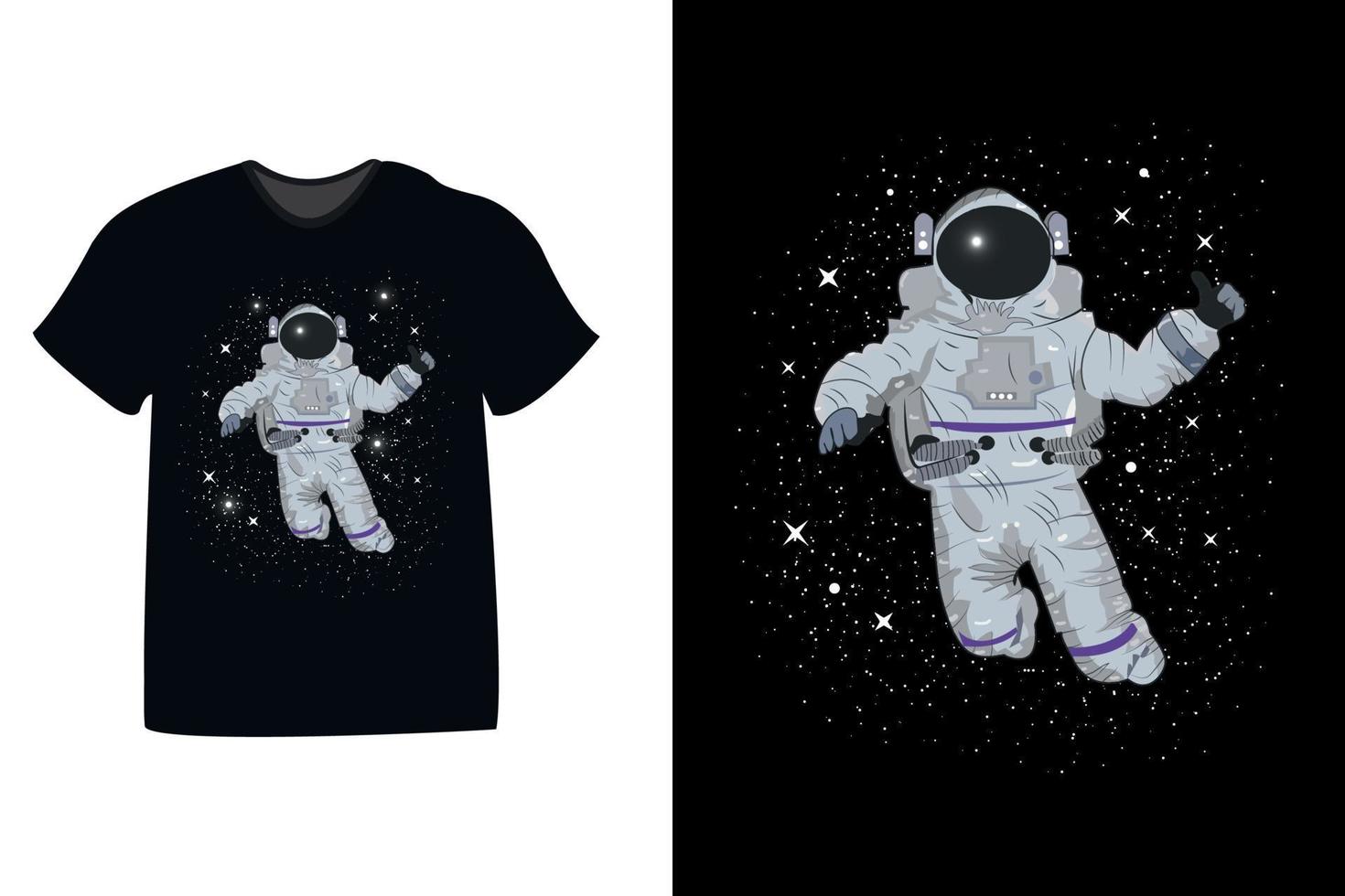 Astronauts vector art and illustration for t-shirts, mugs, bags, etc