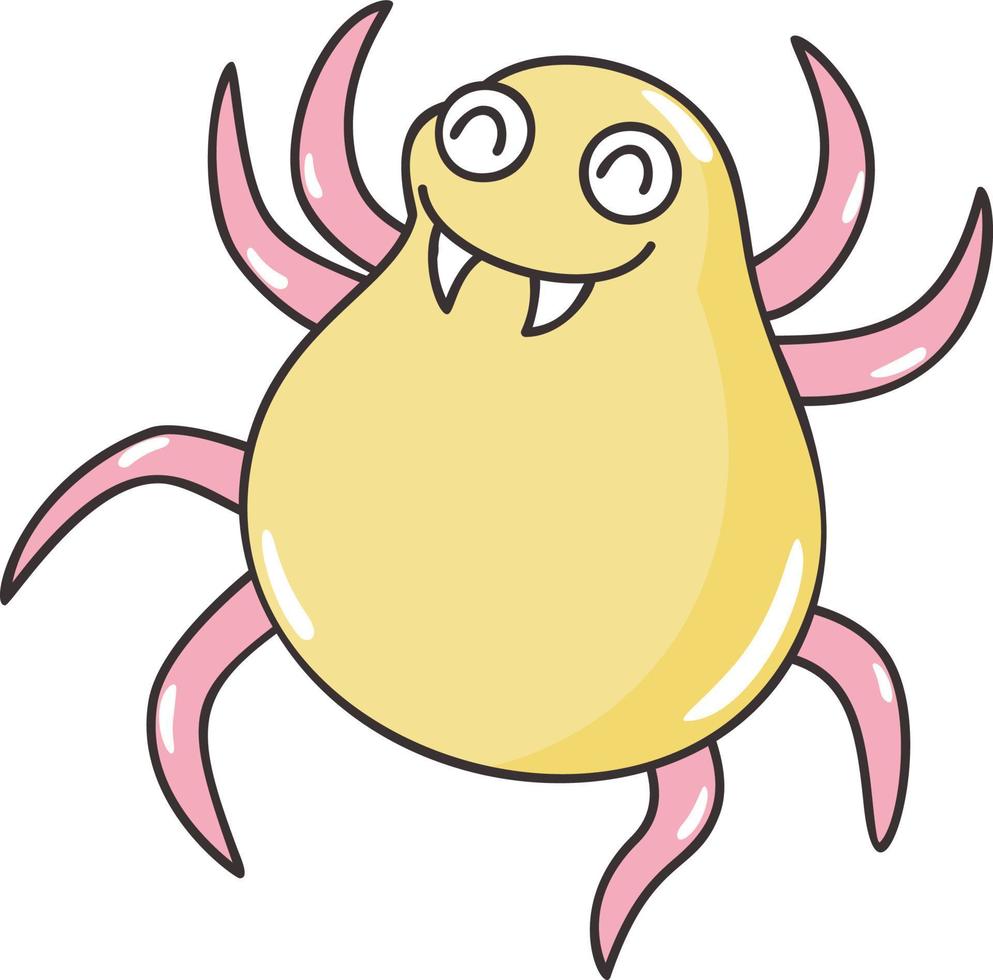 Mite Standing Happily vector