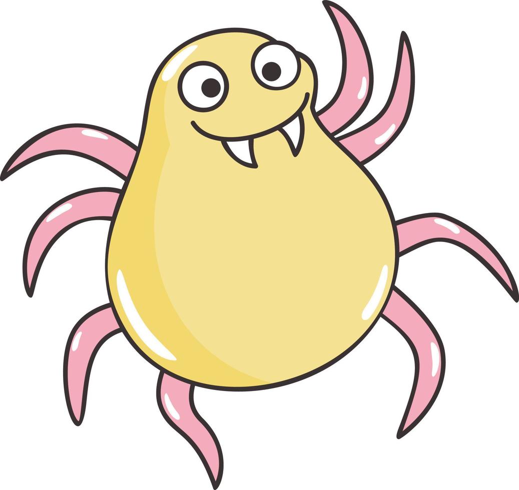 Mite Standing Happily vector