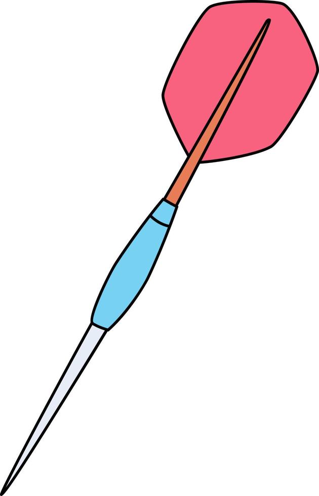 ilustración de dardos rojos vector