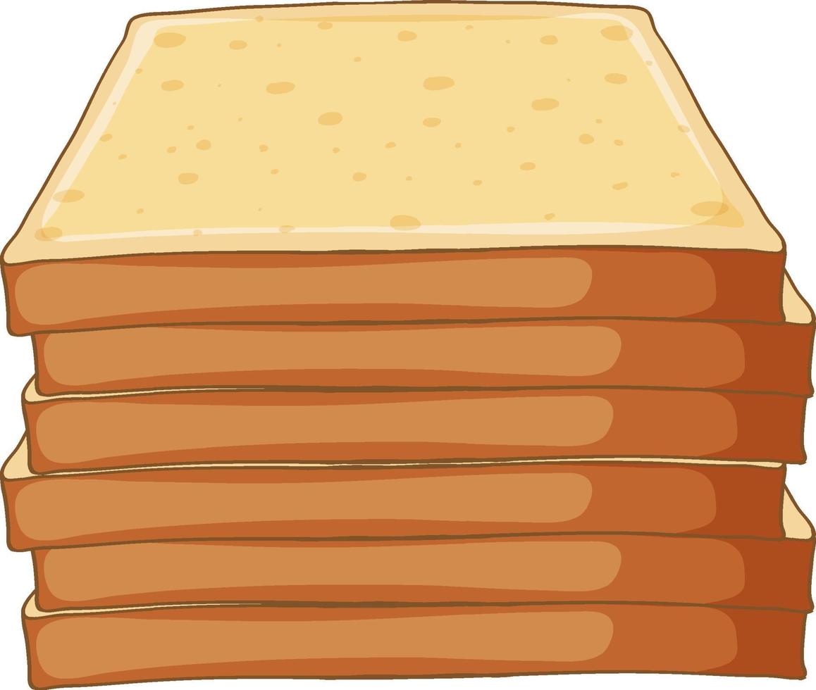 pan de mantequilla delicioso aislado vector