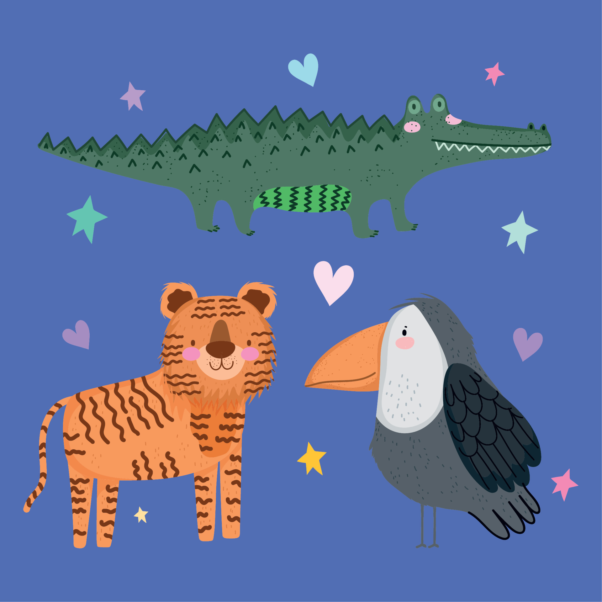 Crocodile vs tiger