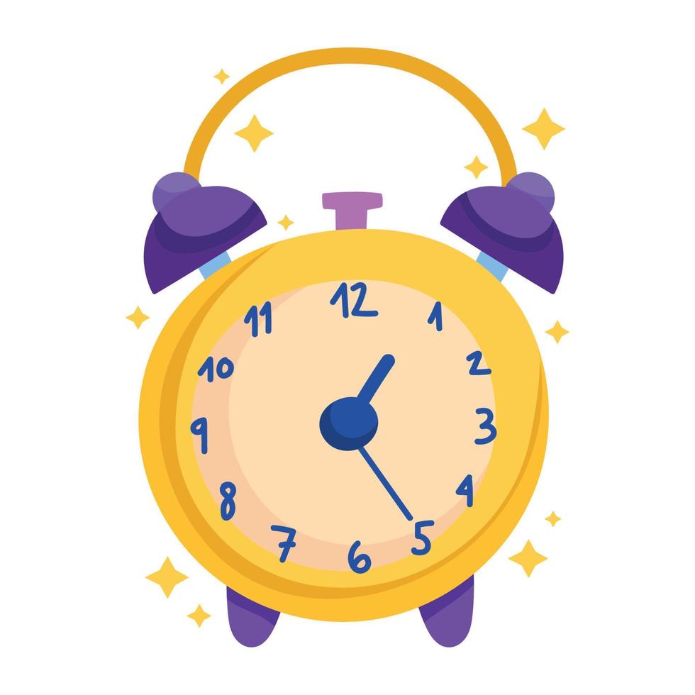 reloj despertador hora de despertar icono de dibujos animados 13651952  Vector en Vecteezy