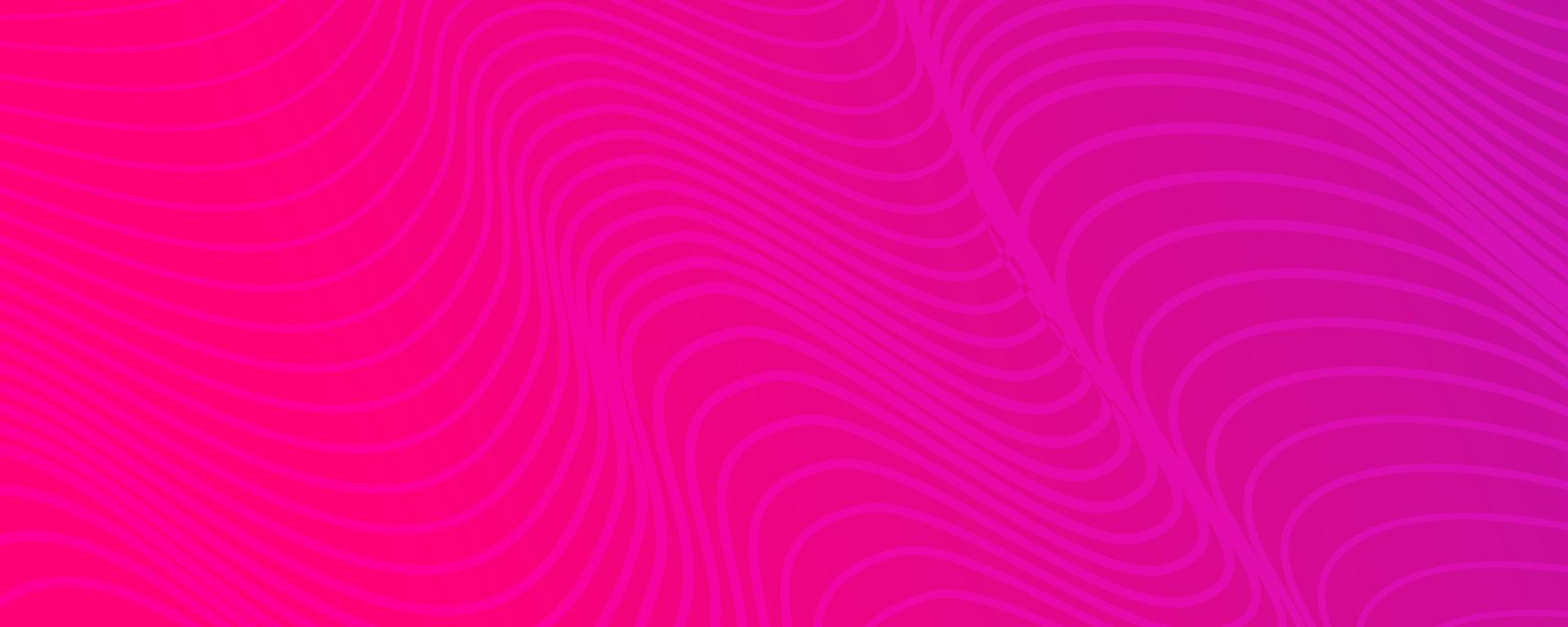 Modern colorful gradient background with wave lines. Pink geometric abstract presentation backdrop. Vector illustration