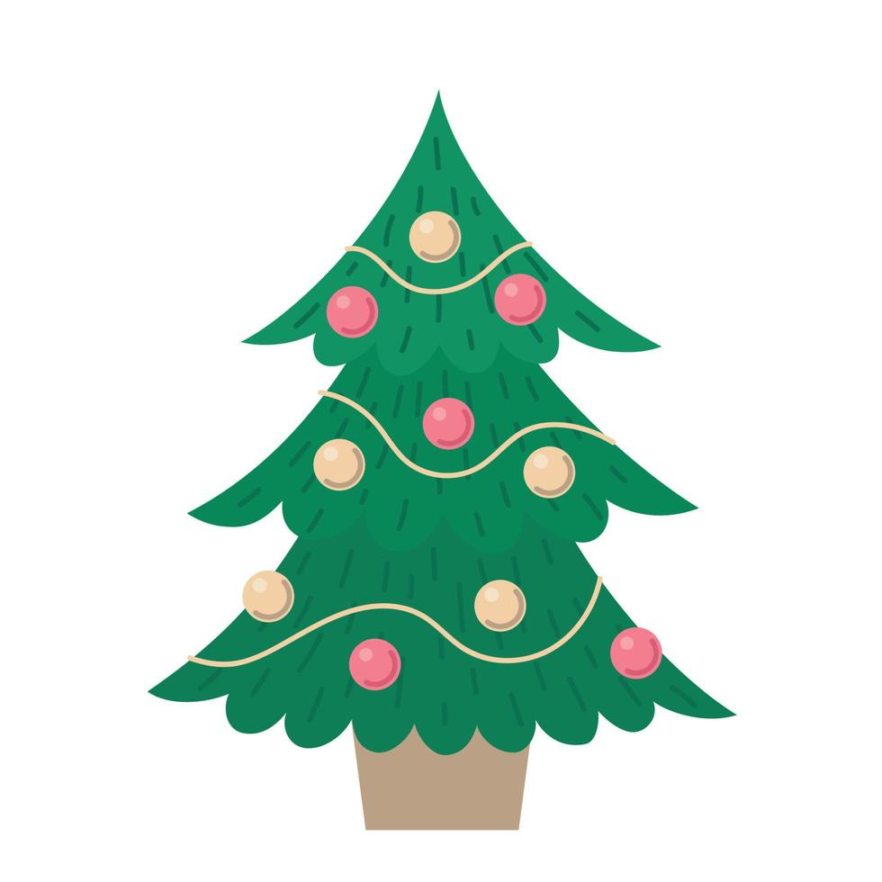 árbol de Navidad. humor navideño. imagen vectorial vector