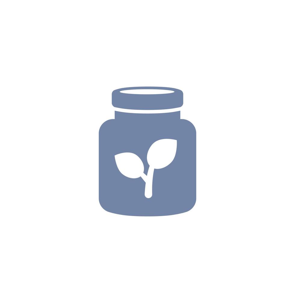 herbal homeopathic medicine icon on white vector