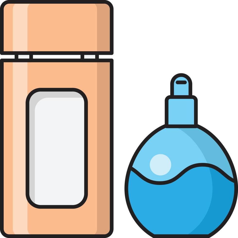 Ilustración de vector de perfume en un fondo. Símbolos de calidad premium. Iconos vectoriales para concepto y diseño gráfico.