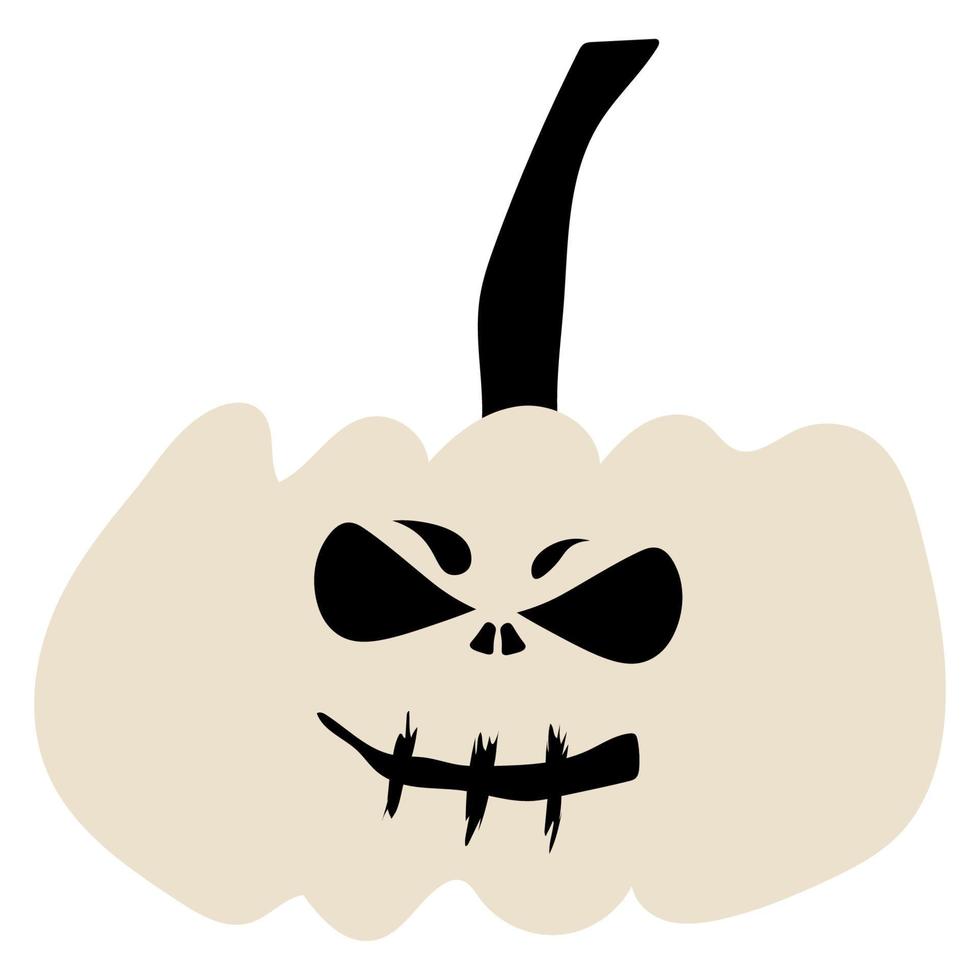 otoño halloween calabaza aterradora. temporada de cosecha. vector