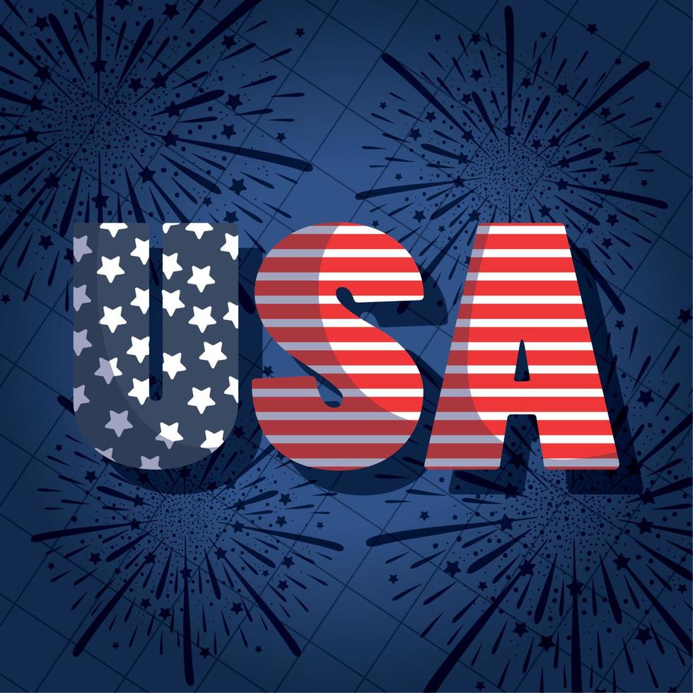 Text With Fireworks