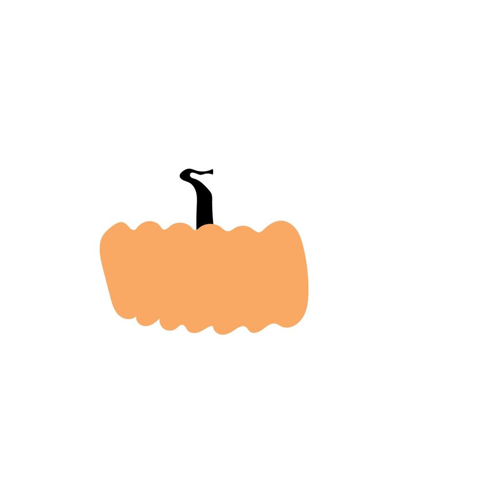 símbolo de agricultura de planta de calabaza de otoño. decoración de otoño comida fresca y saludable. vector